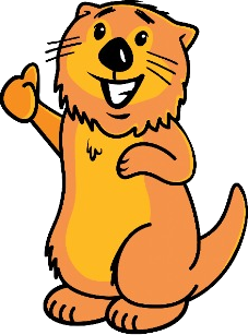 The Laughing Otter waving hello