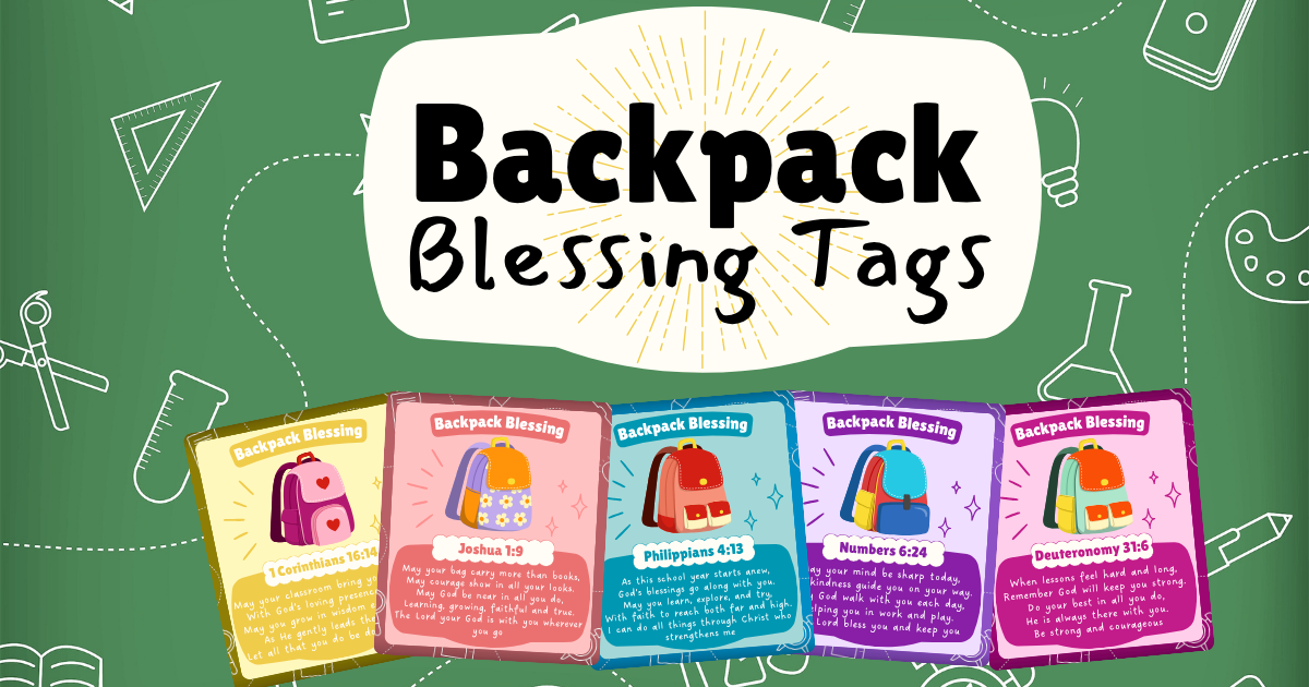 Free Printable Backpack Blessing Tags