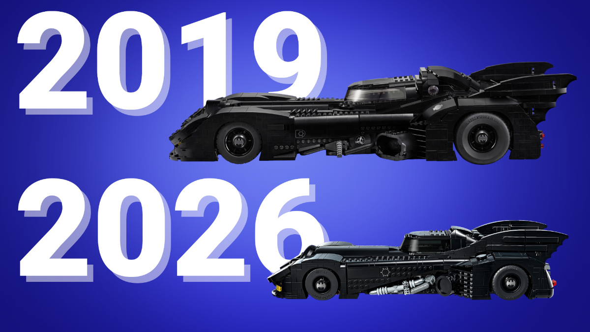 LEGO Batman Returns Batmobile is smaller than you'd think